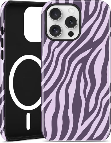 Vista 44 de Jusy Funda magnética Zebra para iPhone XR, color negro