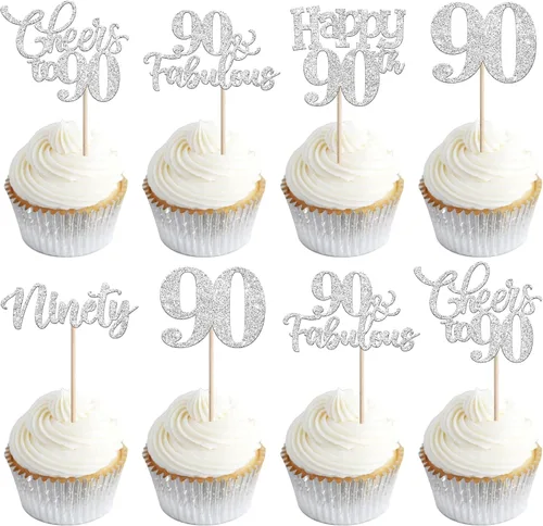 Vista 86 de 30 piezas de adornos para cupcakes de 12 cumpleaños feliz, brillantes doce, hola 12, felicitaciones a 12 años, adornos para cupcakes, 12