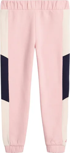 Vista 12 de Nautica Pantalones deportivos con logotipo para niña, pantalones deportivos de forro polar con puños acanalados y bolsillos laterales funcionales