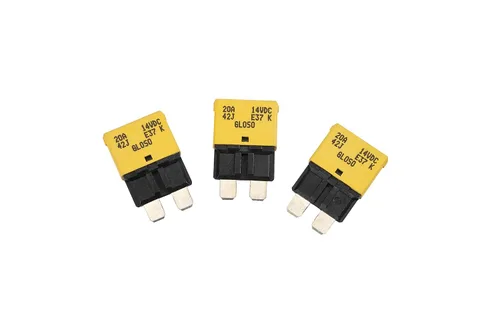 Vista 16 de GLOSO Circuit Breakers E37 Auto (T1) Reset Low Profile ATC/ATO - 1 Pack (3A)