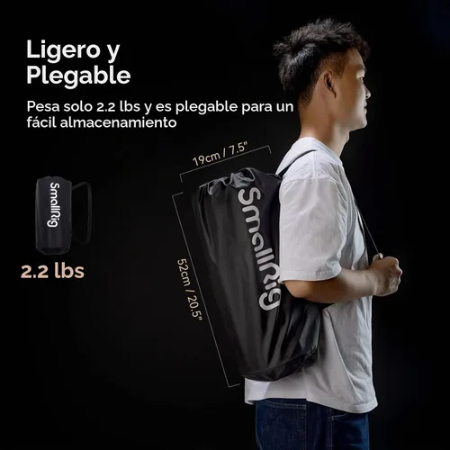 Vista 3 de SMALLRIG Caja de luz parabólica LA-D65 de 65 cm de liberación rápida, compatible con SmallRig RC 120D/RC 120B/RC 220D/RC220B y otras luces