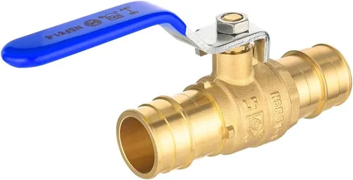 Vista 4 de EFIELD Válvula de bola de puerto completo de latón de 1 pulgada para tubería Pex-A, conexión de expansión ASTM F1960 solamente, nivel azul