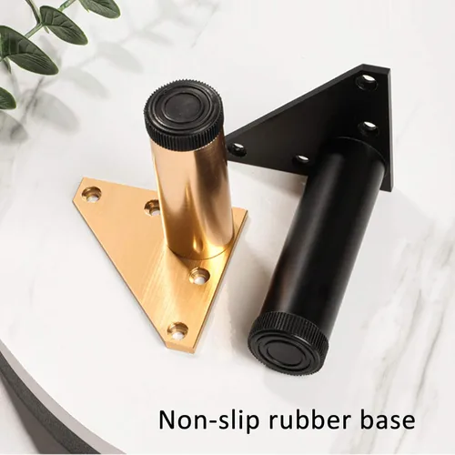 Vista 8 de Piernas ajustables de aleación de aluminio para muebles, muebles de cocina, cuarto de baño, patas de repuesto para mesa de café, patas de sofá, 2.4