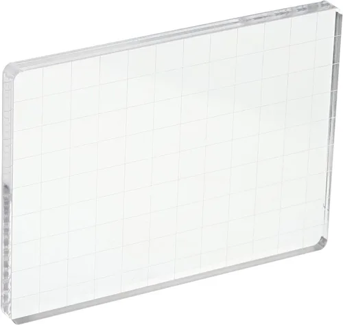 Vista 11 de PATIKIL Bloque de sello acrílico de 2 x 2 pulgadas, bloque de estampado transparente con líneas de cuadrícula, bloques de montaje decorativos