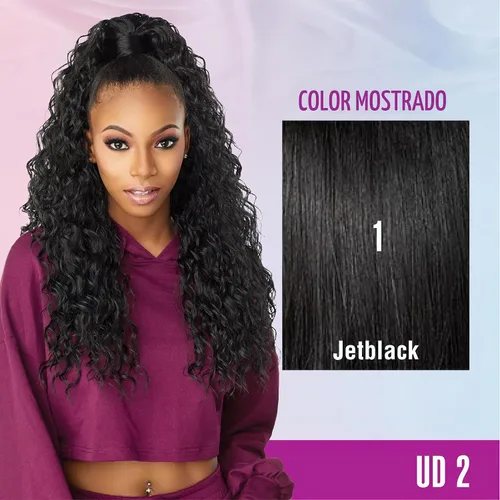 Vista 2 de Sensationnel Instant Updown Halfwig Pony-Iud 2, 1 JETBLACK