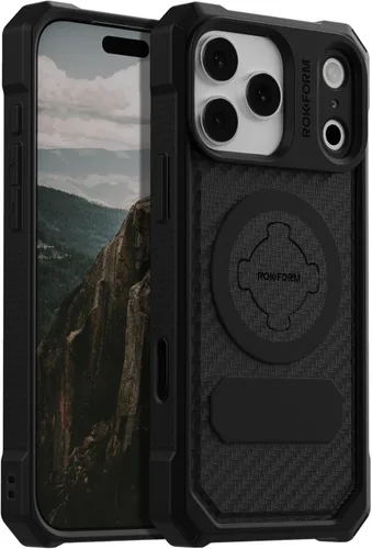 Vista 6 de Rokform Funda rígida compatible con iPhone 17, cubierta magnética (Negro)