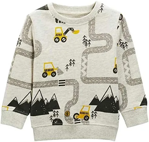 Vista 2 de Bumeex Sudaderas con Capucha de Cuello Redondo para Niños de 2 a 7 Años