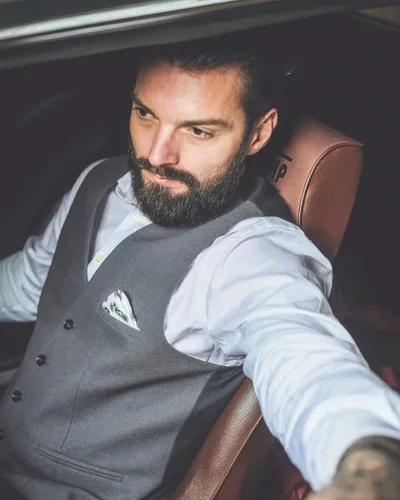 Vista 9 de Coofandy chaleco para traje o esmoquin con 5 botones, para hombre.