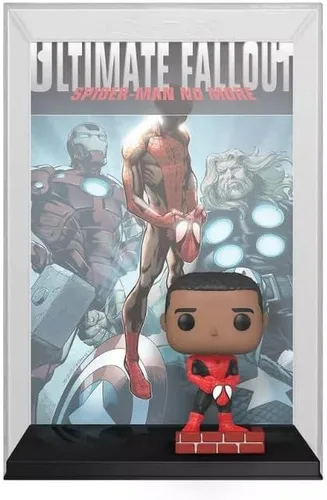 Vista 2 de Funko Pop! Cover Art Colección Marvel, figuras de vinilo coleccionables de cómics (Miles Morales)
