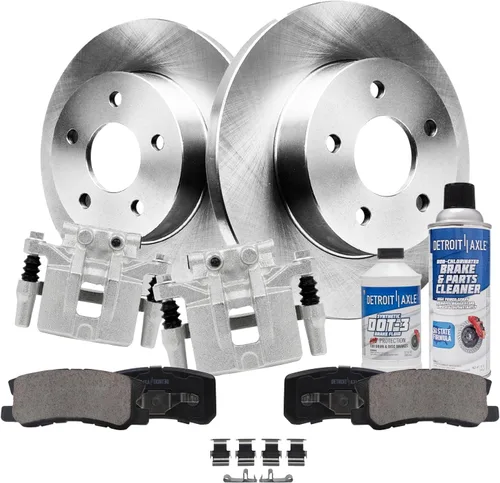 Vista 104 de Detroit Axle - 4 rotores de freno para Ford 1994-2004 Mustang, rotores de freno de disco delanteros y traseros 1995 1996 1997 1998 1999 2000 2001
