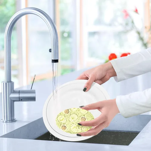 Vista 6 de Esponjas de cocina para lavar platos, esponjas de cocina para el hogar, esponja absorbente y reutilizable para lavar platos