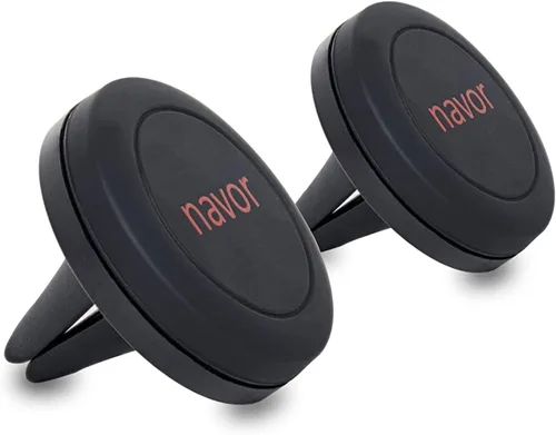 Vista 8 de Navor Soporte magnético universal para automóvil con ventilación de aire en color negro para iPhones y dispositivos Android