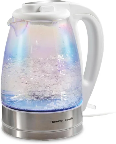 Vista 9 de Hamilton Beach Compact Hervidor de agua de vidrio, 1 litro (40930)