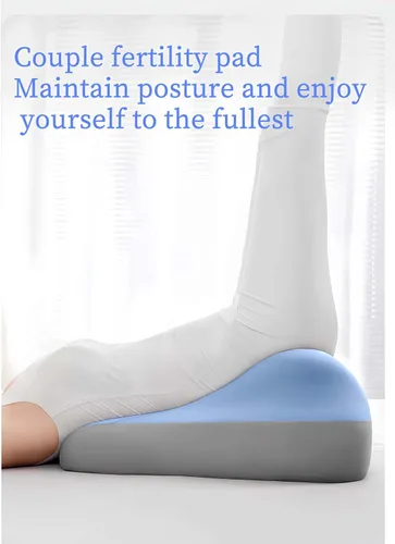 Vista 7 de Sweet Couples Pillow - Almohada de apoyo de posición profunda para parejas, cojín de apoyo de espuma viscoelástica para sentarse para leer e Azul