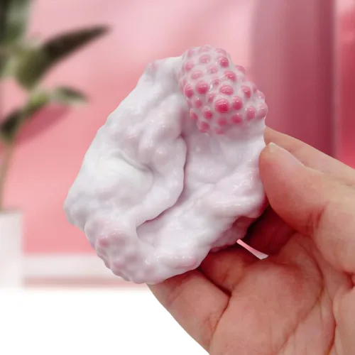 Vista 6 de Pelota antiestrés de uva al vacío, colorida bola estresante moldeable para adultos, bolas estresantes para apretar, juguetes con sonido para aliviar