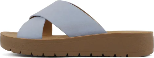Vista 11 de Soda LUCY ~ Sandalias de plataforma plana con tiras cruzadas y puntera abierta para mujer, estilo deslizante de moda Todo negro