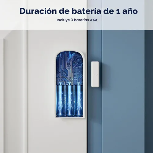 Vista 4 de tolviviov Sistema de alarma inalámbrico, sistema de alarma de puerta para seguridad del hogar, alertas de aplicaciones inteligentes, kit de 7