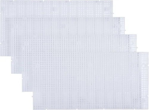 Vista 2 de ALEGI Acuario Rejilla Aislar Junta Divisor Pecera Fondo Bandeja Filtro Negro Caja de Plástico (4pcs)