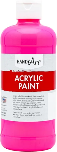 Vista 60 de Handy Art Pintura acrílica, juego de 12 colores, botellas de 16 onzas, acrílico líquido para estudiantes semibrillante, consistencia de flujo