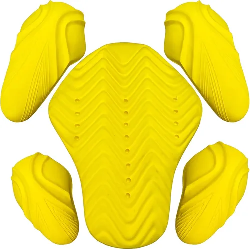 Vista 5 de Jackets 4 Bikes Chaqueta de Motocicleta con Armadura 4 PC Certificada CE Nivel 1, Ajuste Universal, Juego de 4 Piezas para Hombro y Codo, Negro