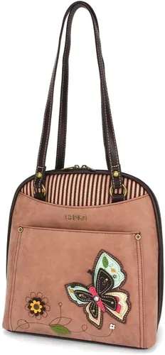 Vista 6 de CHALA Mochila convertible - Bolso de hombro convertible para mujer con correa ajustable