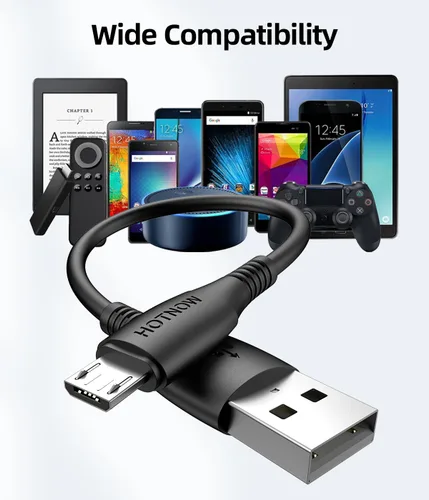 Vista 7 de Cable micro USB de 0.5 pies y 6 pulgadas, [3 unidades, 0.5 pies] cargador Android duradero cable corto cable de carga rápida para Samsung Galaxy S7