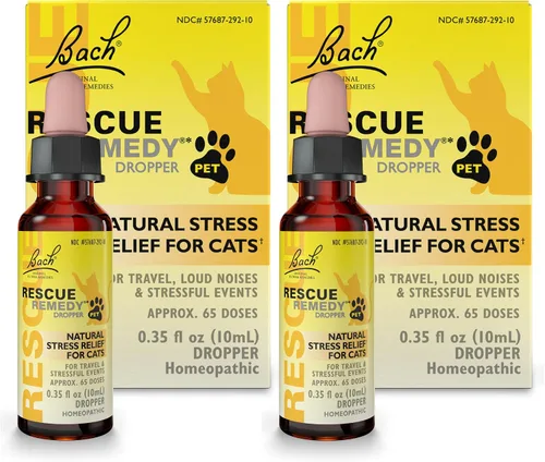 Vista 9 de Rescue Remedy Pet Dropper para gatos – 0.3 onzas líquidas – Soporte de estrés y tensión para gatos con esencias florales naturales de Bach – Fórmula