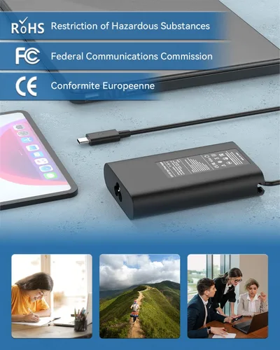 Vista 5 de Syfrufo - Cargador para portátil USB-C de 65 W para Dell Inspiron 14/16 Serie 2 en 1