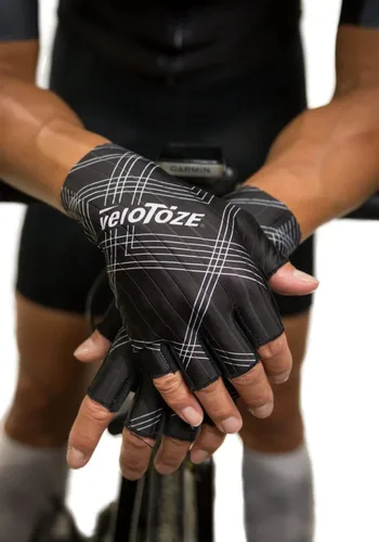 Vista 2 de veloToze Aero - Guantes de ciclismo con palma acolchada de gel para mayor comodidad, tela Aero que reduce el arrastre, guantes para hombres y mujeres