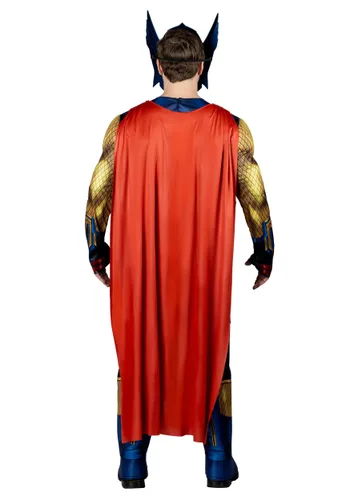Vista 3 de Disfraz Thor: Love and Thunder para Hombre Multicolor