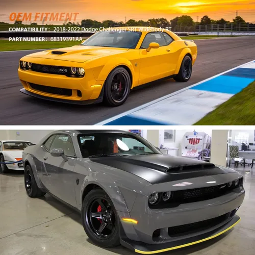 Vista 8 de ADIIL Luces de posición laterales LED de repuesto para Dodge Challenger SRT Widebody RT ámbar LED guardabarros delanteros OEM Fit Sidemarker Kit