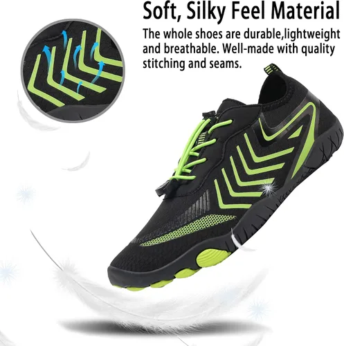 Vista 5 de Zapatos de agua para hombres y mujeres, zapatos acuáticos de secado rápido, para hombres y mujeres, zapatos de natación para senderismo, barco