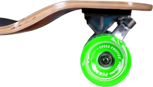Vista 5 de Longboard Yocaher con diseño pintado para alta velocidad Púrpura