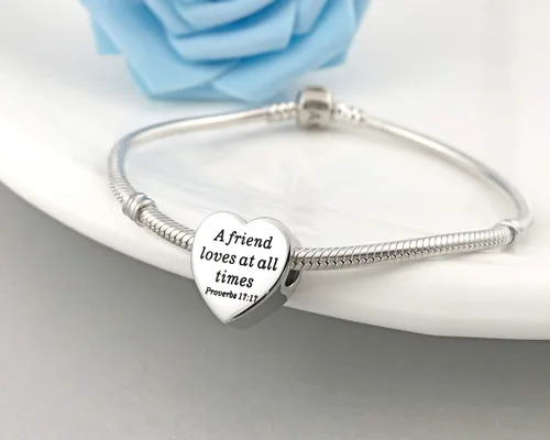 Vista 6 de MUERDOU Dije de corazón, pulsera cristiana con versículo bíblico para oración, fe, religiosa, regalos para mujeres