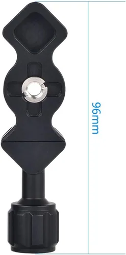 Vista 7 de CAVIX Abrazadera de liberación rápida estilo hueso de pescado FC-25 con adaptador de tornillo de 3/8"-1/4" para cabezal de trípode compatible