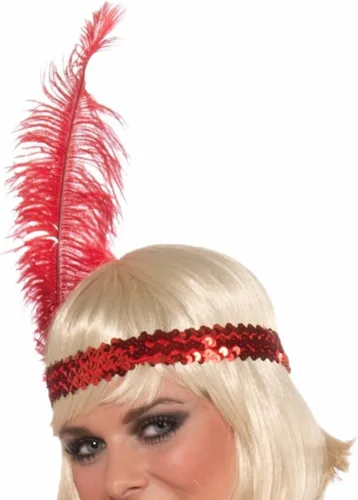 Vista 3 de Forum Novelties Roaring 20's Swingin' In Sequins Flapper Disfraz, Rojo