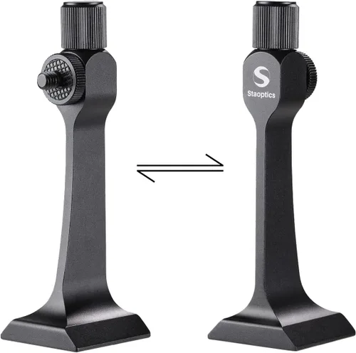 Vista 8 de Adaptador de trípode binocular de liberación rápida con base de montaje de 1.4 a 20 pulgadas, accesorios extraíbles para techo de 8 x 42, 10 x 50
