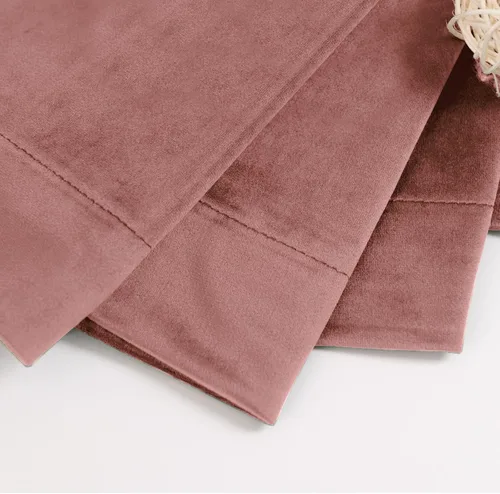 Vista 6 de BGment Cortinas de terciopelo rosa polvoriento, 2 paneles de 84 pulgadas, 2 paneles para sala de estar, aislamiento térmico de lujo, reducen