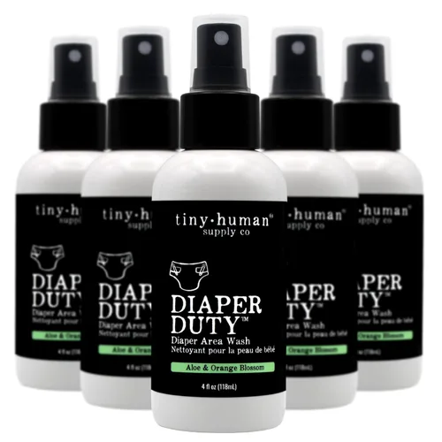 Vista 7 de Diaper Duty - Jabón de área para pañales, 4 onzas (1 paquete), flor de naranja y aloe, spray de limpieza suave para pañales de tela, calmante