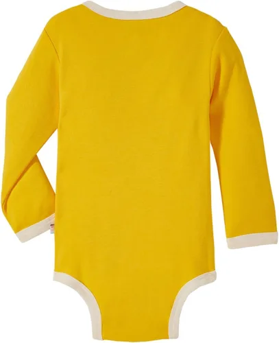 Vista 16 de Babysoy Kimono de algodón orgánico de manga larga Onesie Bodysuit
