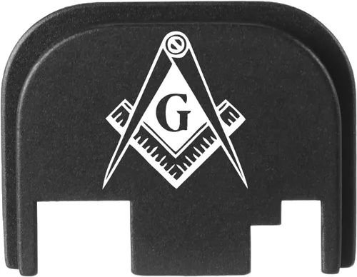 Vista 50 de NDZ Performance Gen 1-4 Rear Slide Cover Plate for Glock 9mm .40 .357 .45 Laser Engraved Popular Images in Black Aluminum - Choose Image