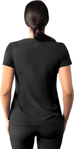 Vista 2 de Adar Addition Scrubs - Camiseta médica moderna con cuello en V