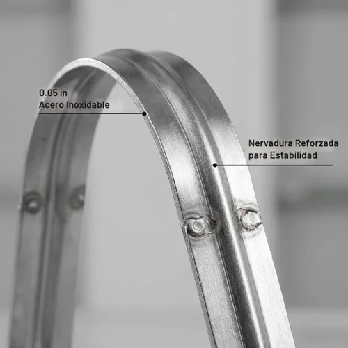 Vista 3 de QWORK Abrazadera de correa de tubo rígido de 4 pulgadas, paquete de 10 clips de tubo de soporte Strap-U, correa de acero inoxidable resistente