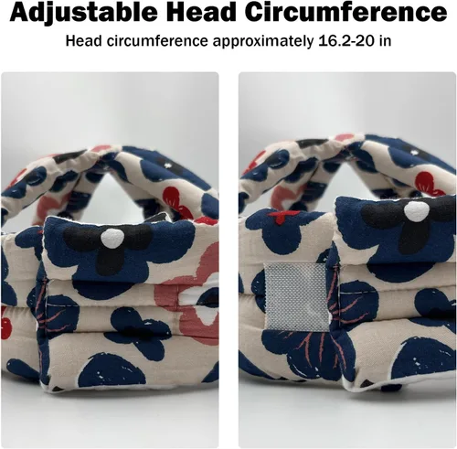 Vista 2 de Protector de cabeza de bebé para gatear caminando, casco de bebé ajustable sin golpes y cojín suave, gorra de seguridad infantil para niños que