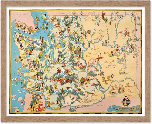 Vista 60 de Poster Master Póster retro de viaje con mapa monumental vintage de Florencia, arte italiano, gran regalo para hombres, mujeres, amantes
