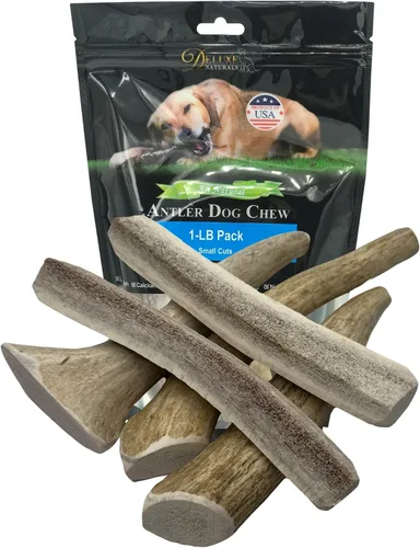 Vista 42 de 2 x 1 libra cuernos de alce masticables pequeños mixtos enteros y partidos para perros de juguete a pequeños de menos de 20 libras (5-7+ pulgadas)