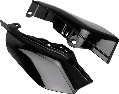 Vista 5 de Deflector de aire de marco medio negro escudo térmico para Harley Electra Glide Road Glide Road King Street Glide Tri Glide 2017 2018 2019