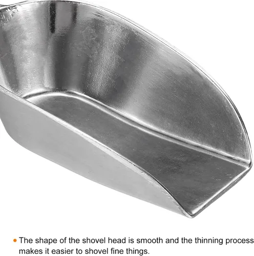 Vista 3 de PATIKIL Cucharas de hielo, de aluminio de 5.12 pulgadas, pequeña máquina de hielo para harina, cereales, azúcar, pala para cocina, bar, fiesta, tono