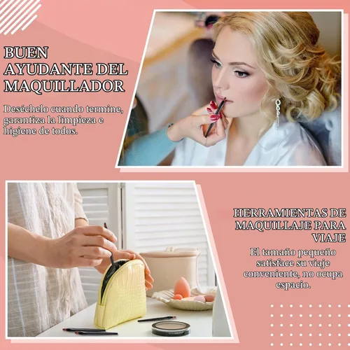 Vista 7 de Yaomiao - 120 cepillos desechables para labios, aplicadores de labios