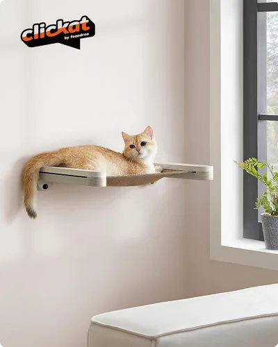 Vista 9 de Feandrea Clickat Collection - Hamaca para gatos No.001, montaje extremadamente rápido, capacidad de expansión ilimitada, módulo reemplazable y tela